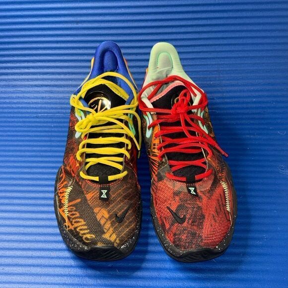 Size 6.5- Men’s Nike Pg 5 Drew League Mismatched Multi Color CW3143-006 RARE - Picture 4 of 8